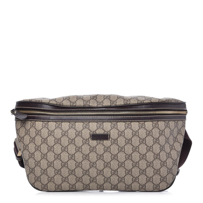 Gucci GG Supreme Monogram Belt Bag Dark Brown 1 of 10