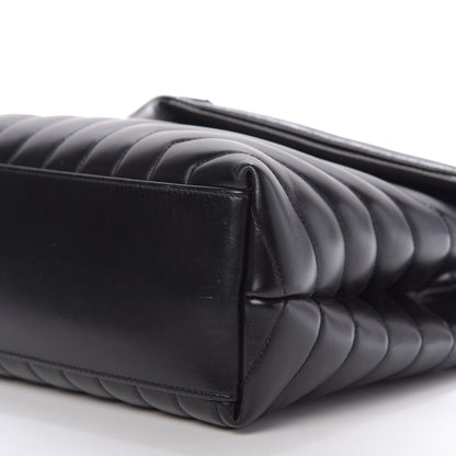 Saint Laurent Calfskin Y Quilted Monogram Medium Loulou Chain Satchel Black 7 of 13