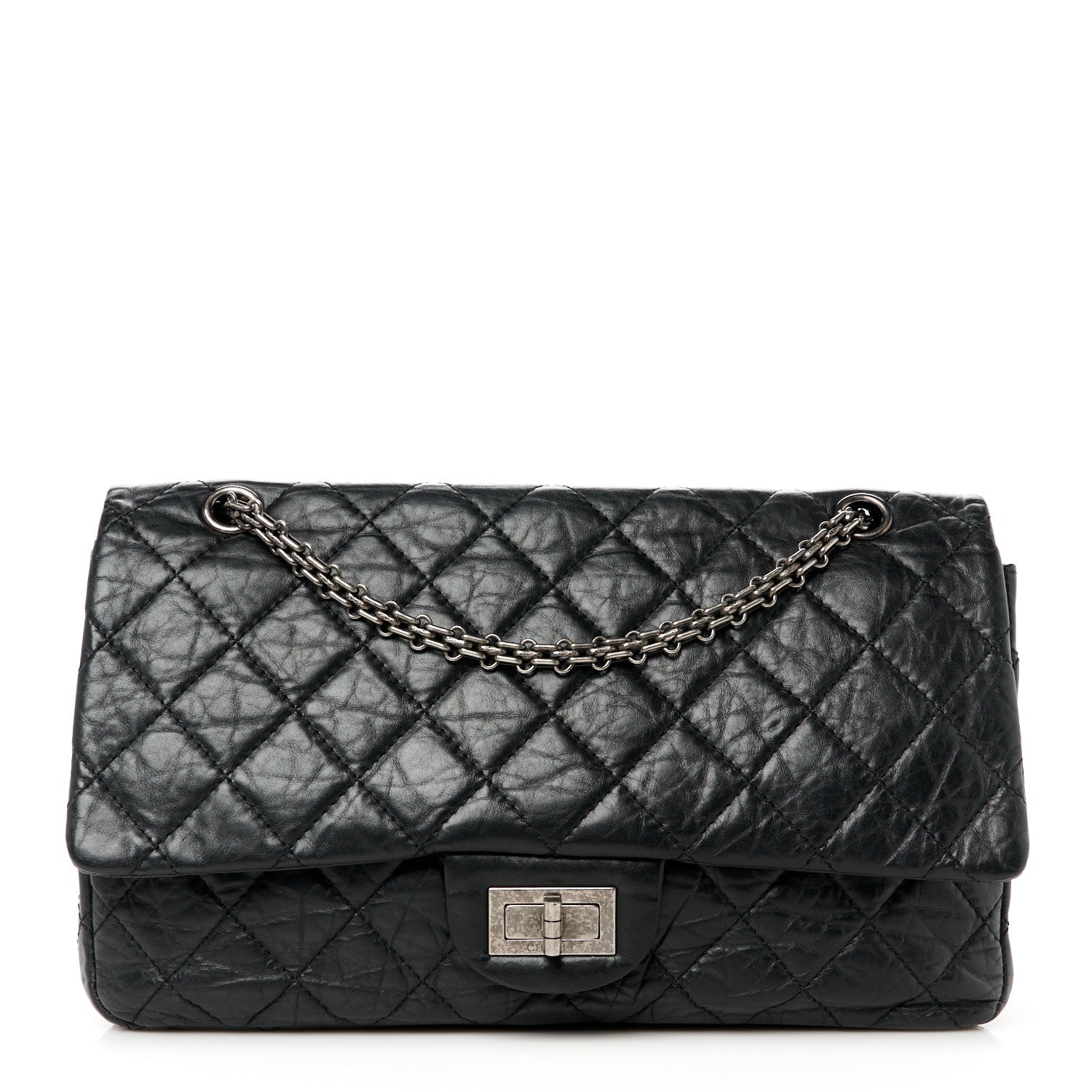Chanel Aged Calfskin Quilted 2.55 Reissue 227 Flap Black 1 of 10