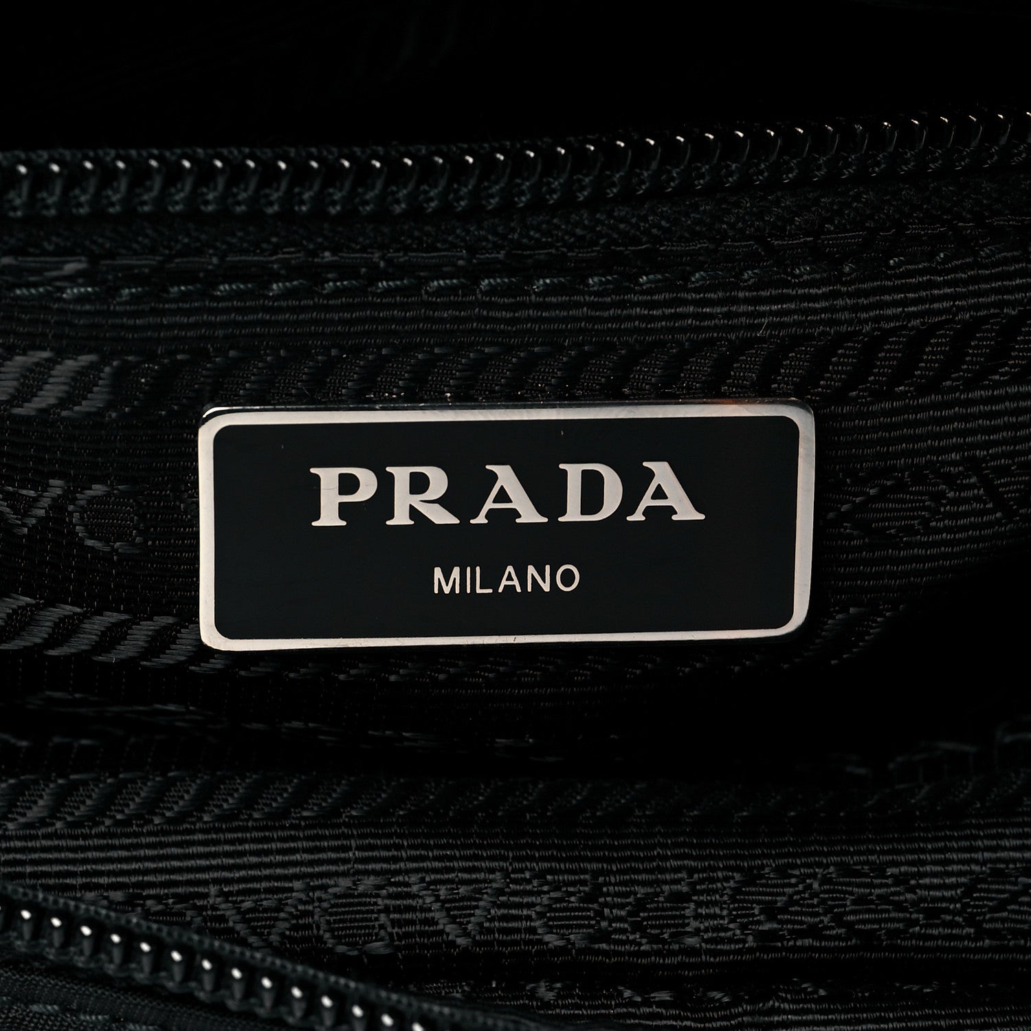 Prada Tessuto Nylon Studded New Vela Shoulder Bag Black Fuoco 6 of 11