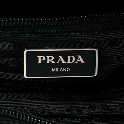 Prada Tessuto Nylon Studded New Vela Shoulder Bag Black Fuoco 6 of 11