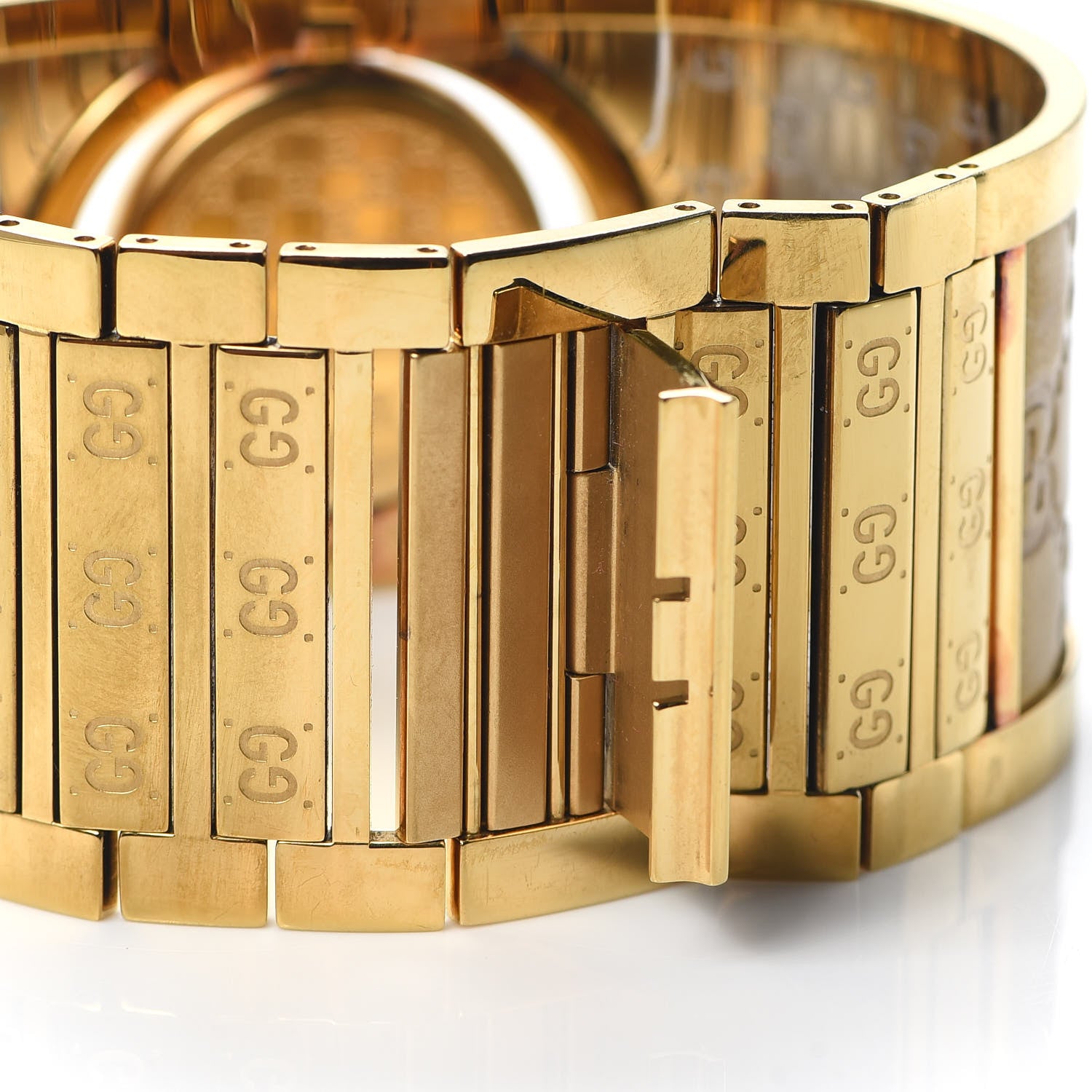 Gucci Stainless Steel Calfskin 33mm Twirl Quartz Watch Bronze 5 of 5