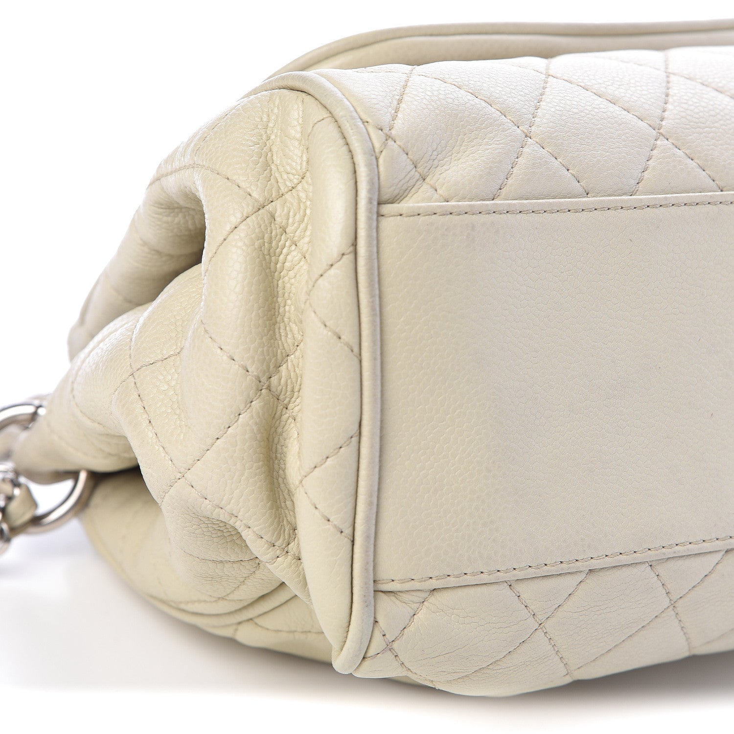 Chanel Caviar Quilted Timeless Accordion Flap Dark White 14 of 16