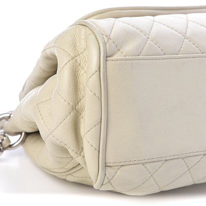 Chanel Caviar Quilted Timeless Accordion Flap Dark White 14 of 16