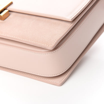 Saint Laurent Smooth Calfskin Suede Medium Bellechasse Bag Marble Pink 8 of 9