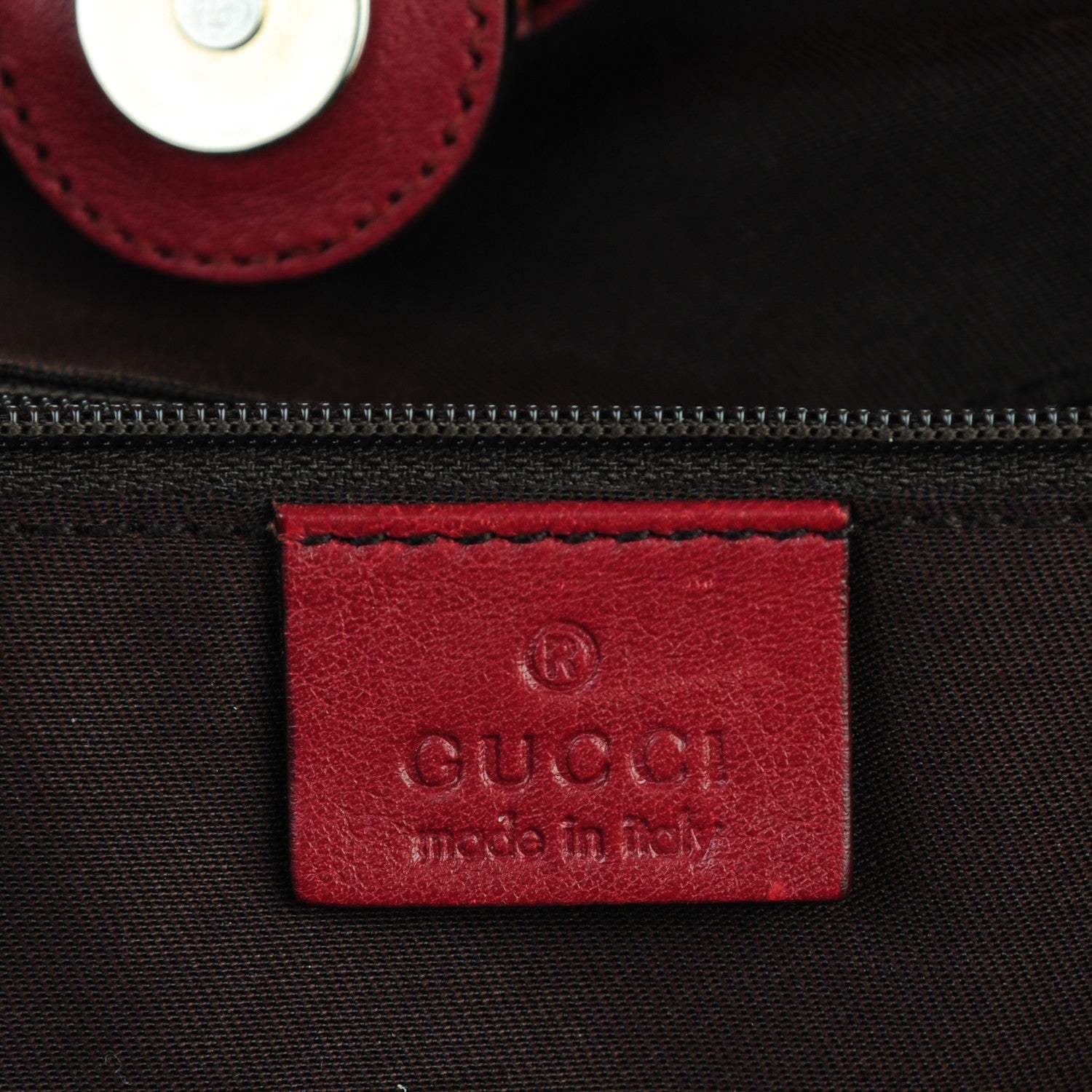 Gucci Monogram Medium Sukey Tote Dark Red 6 of 7