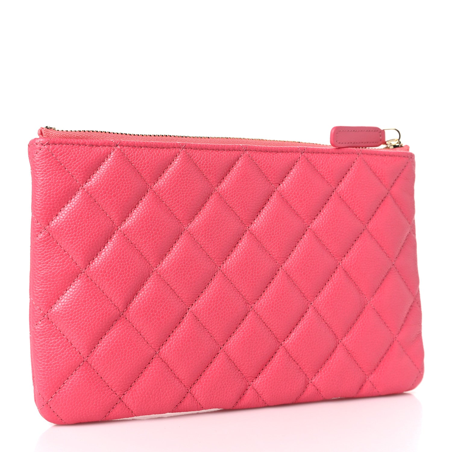 Chanel Caviar Quilted Cosmetic Case Pink 3 of 9