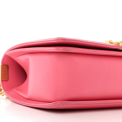 Chanel Lambskin Quilted Medium Boy Flap Pink 9 of 10