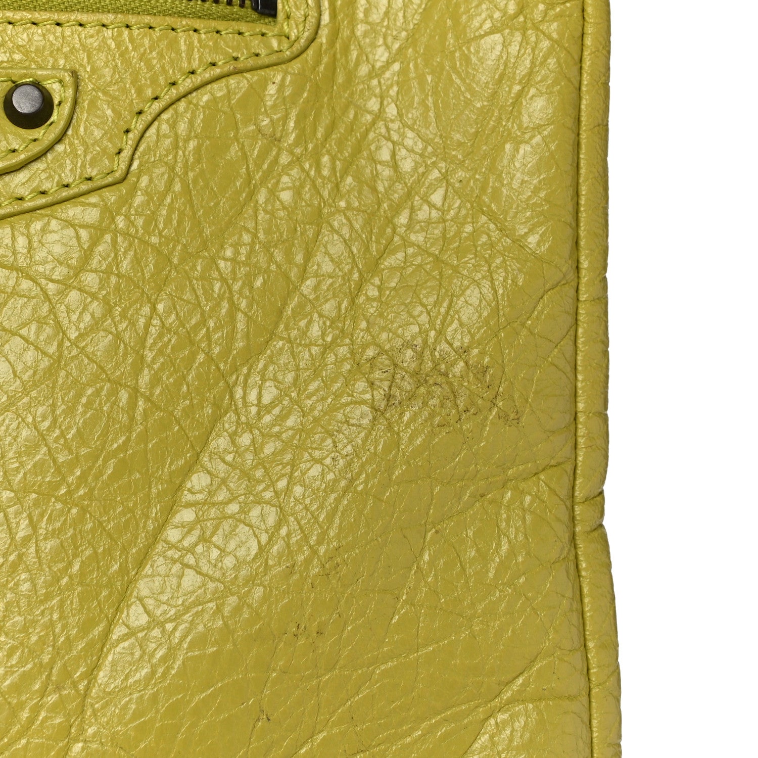 Balenciaga Agneau Classic Hardware Flat Crossbody Jaune Poussin 13 of 17
