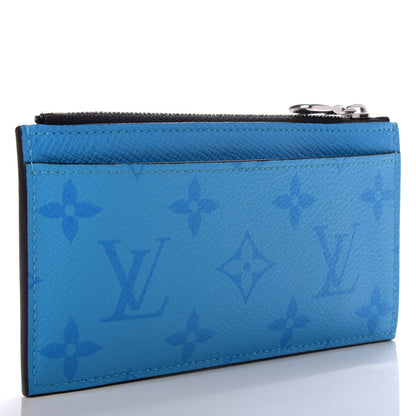 Louis Vuitton Taigarama Coin Card Holder Blue Lagoon 3 of 7