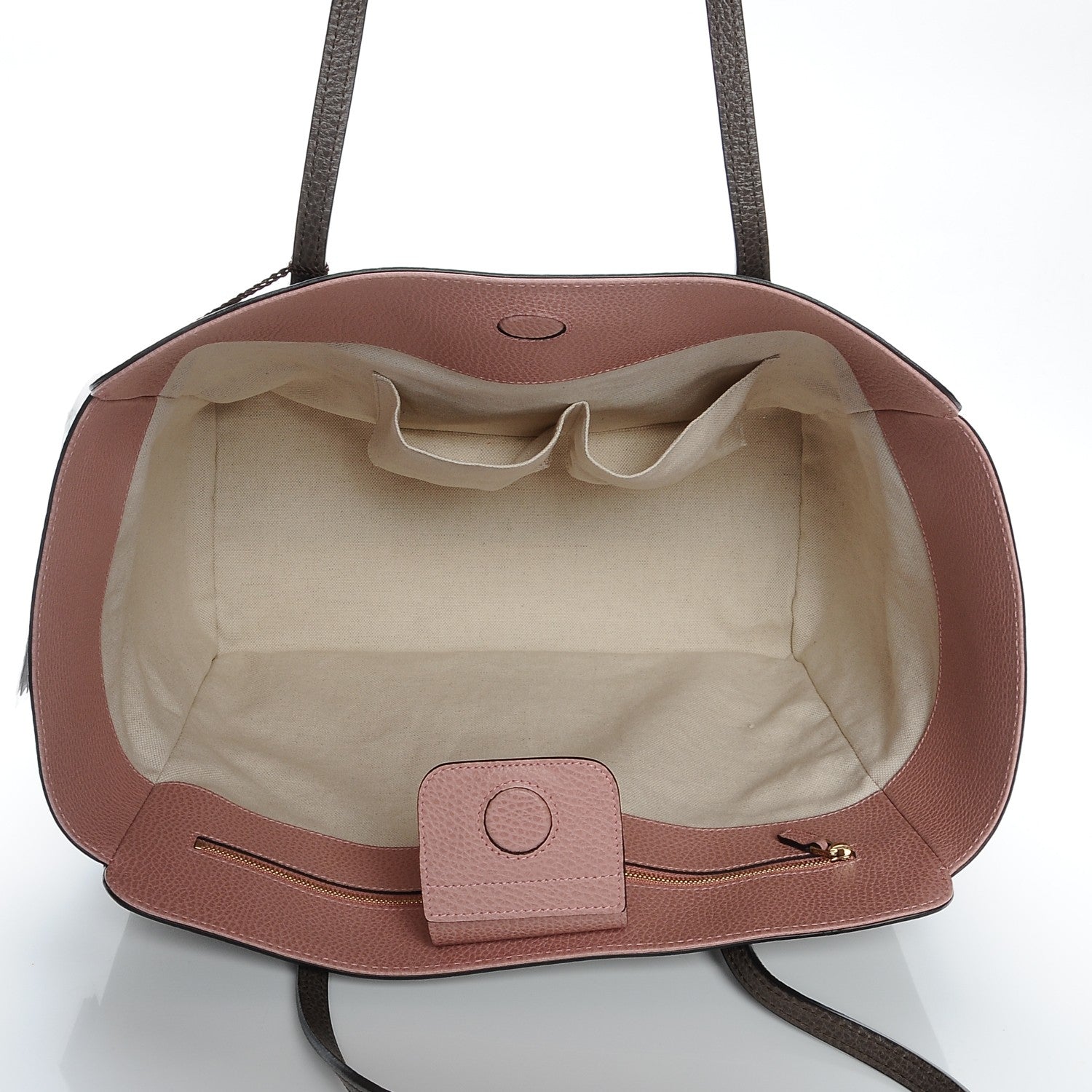 Gucci Dollar Calfskin Medium Swing Tote Grey Field Soft Pink 5 of 6