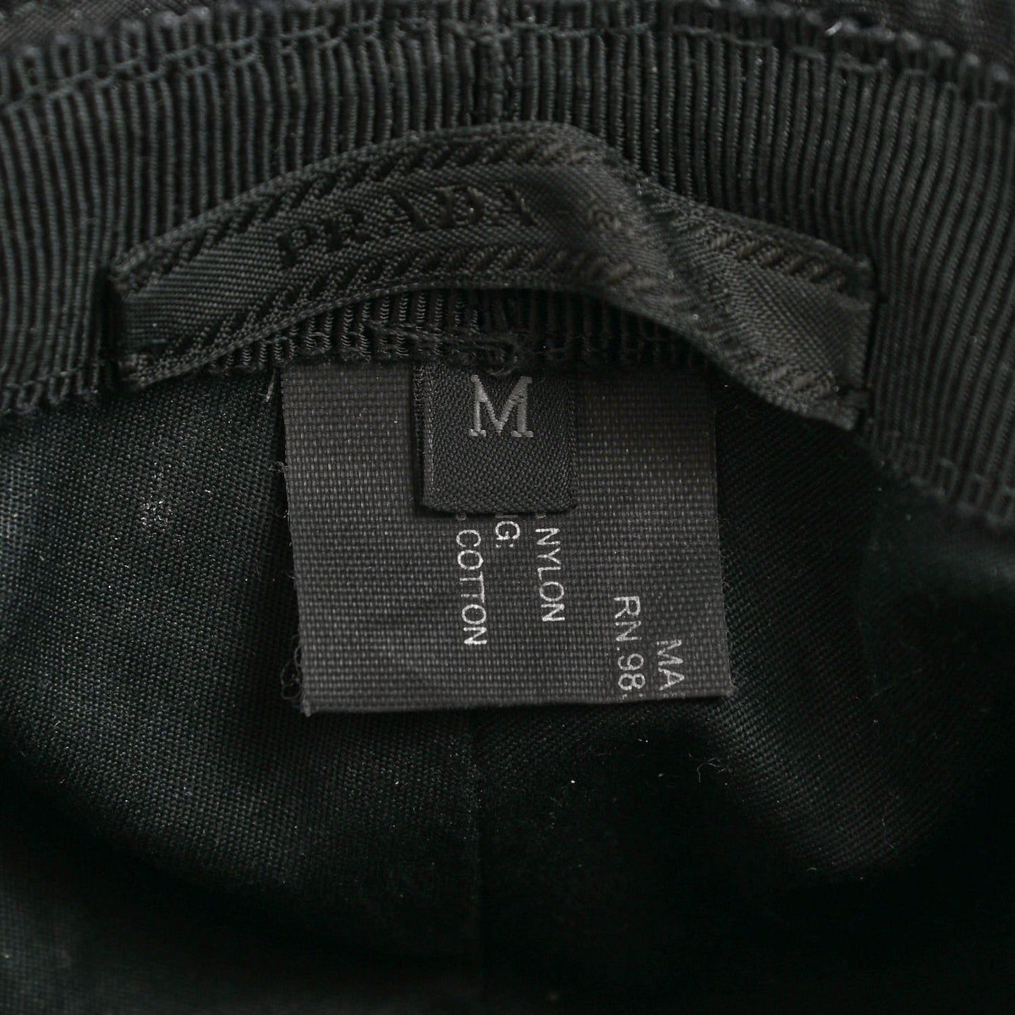 Nylon Bucket Hat M Black