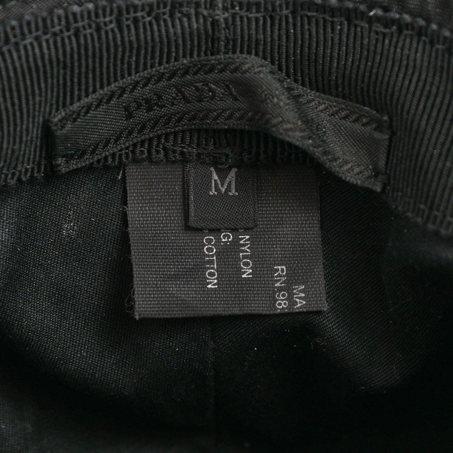 Prada Nylon Bucket Hat M Black 7 of 9
