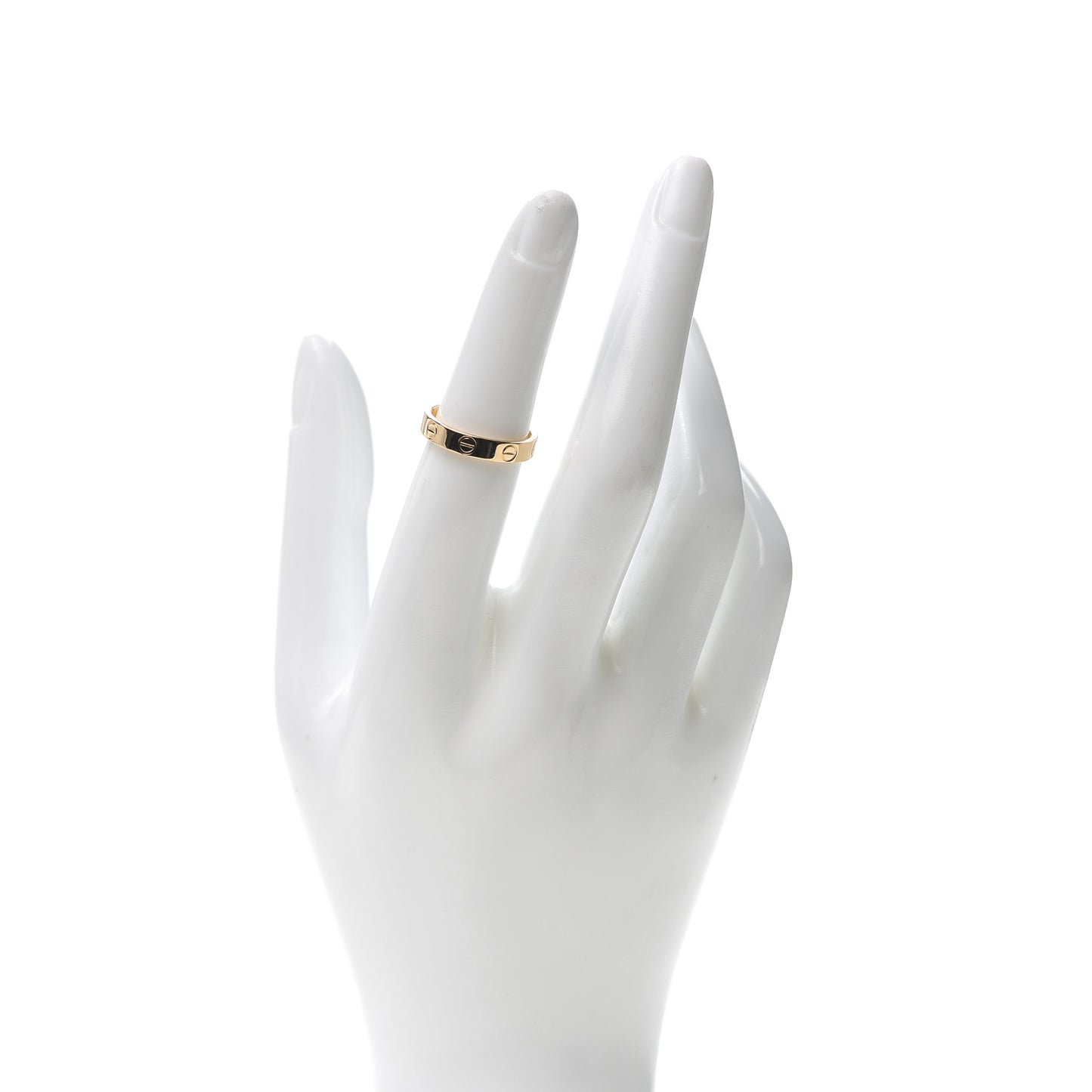 18K Yellow Gold 3.5mm LOVE Wedding Band Ring 51 5.75