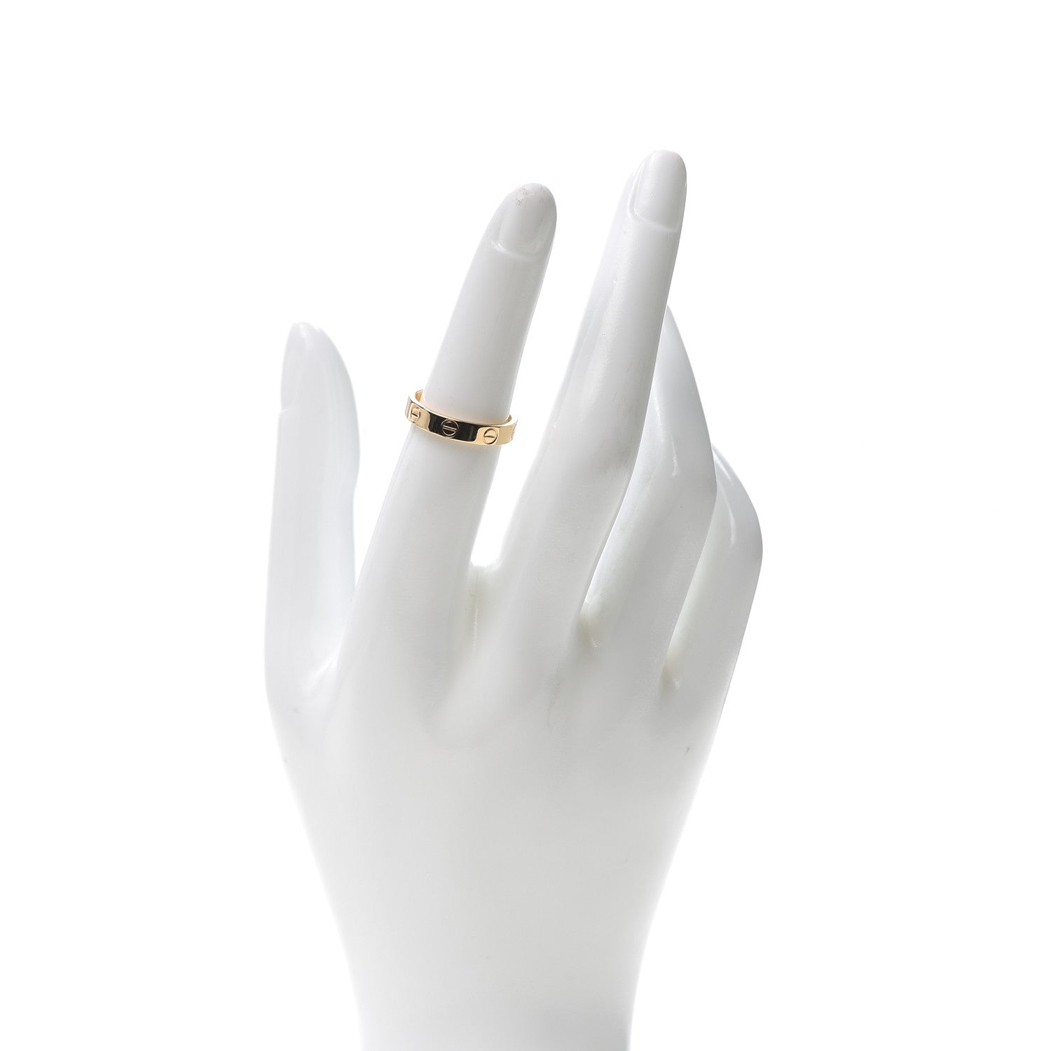 Cartier 18K Yellow Gold 3.5mm LOVE Wedding Band Ring 51 5.75 4 of 8