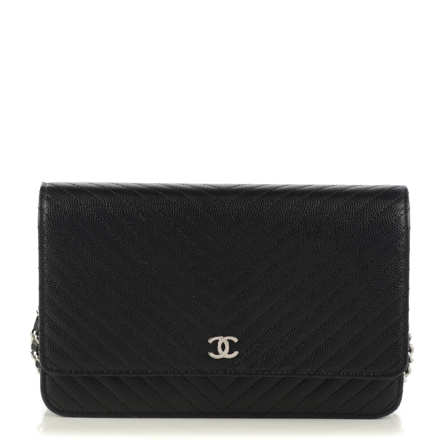 Caviar Chevron Wallet On Chain WOC Black