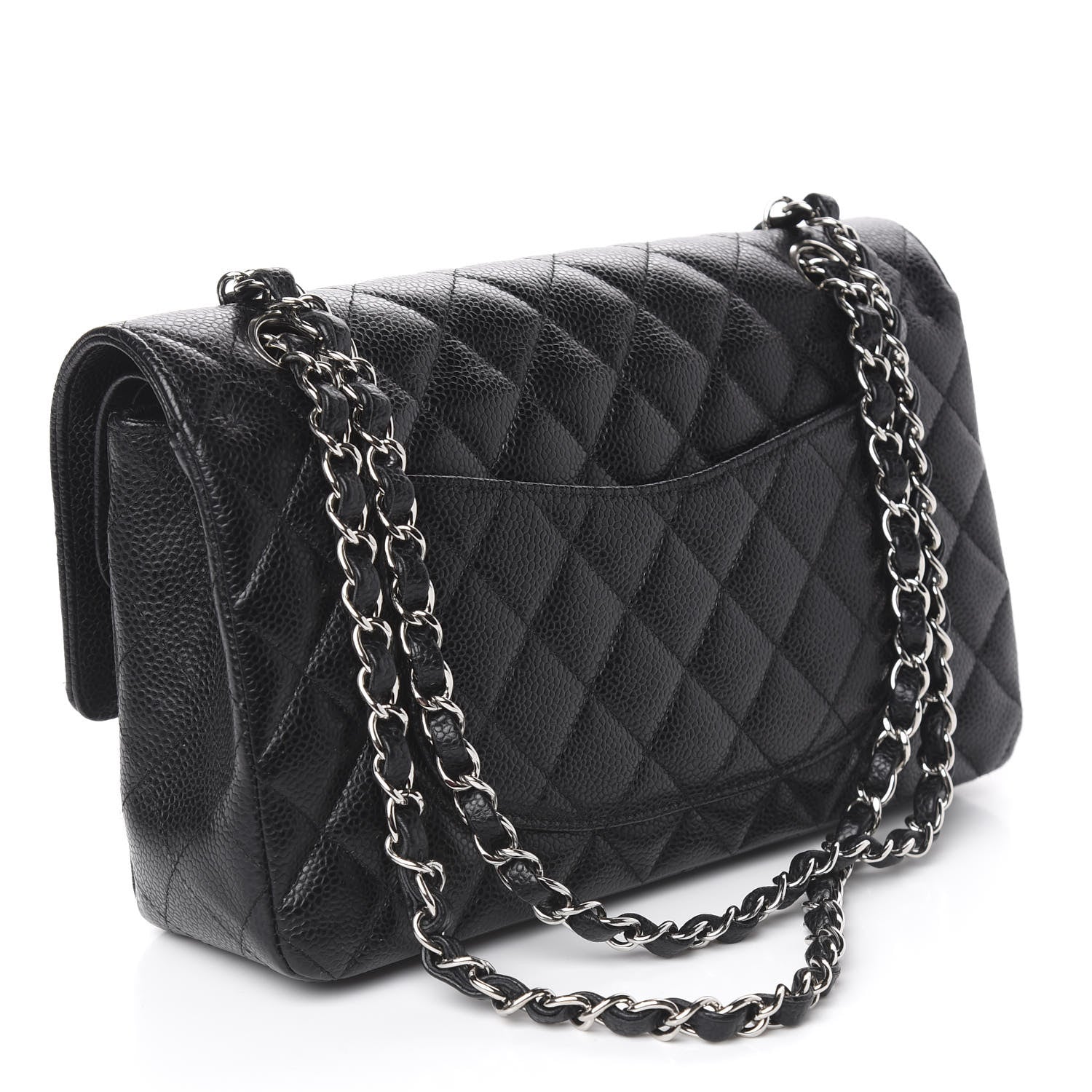 Chanel Caviar Quilted Medium Double Flap Black 3 of 11