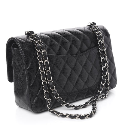 Chanel Caviar Quilted Medium Double Flap Black 3 of 11