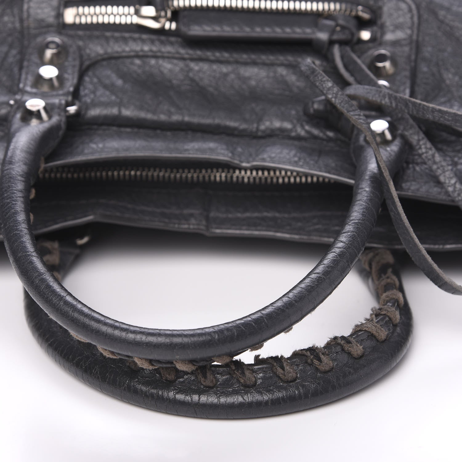 Balenciaga Agneau Classic Silver Hardware S City Gris Fossile 11 of 12