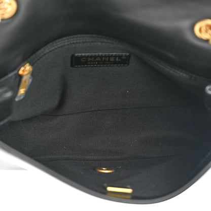 Chanel Lambskin Quilted Chain To Chain Flap Black 5 of 10