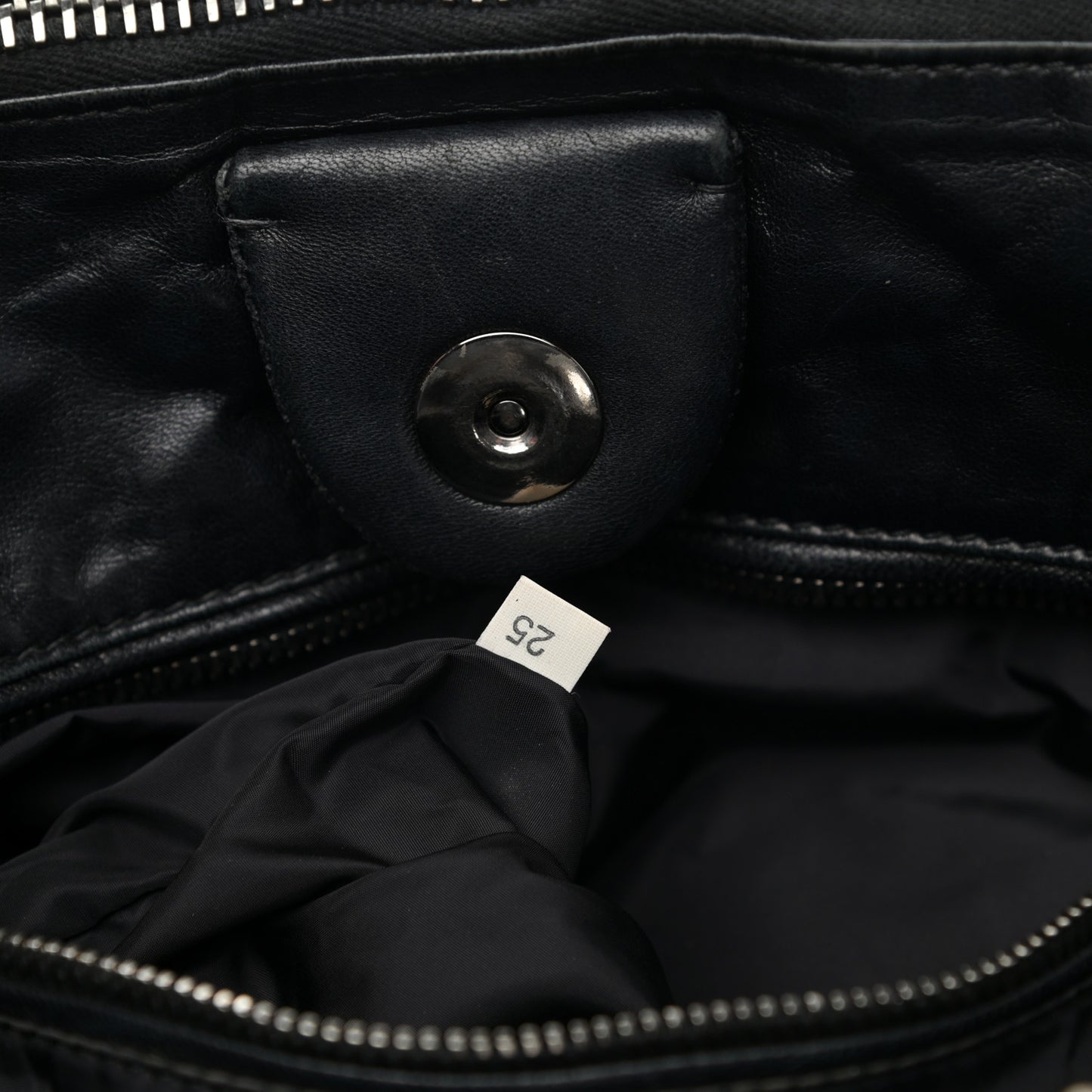Nappa Bomber Tote Black