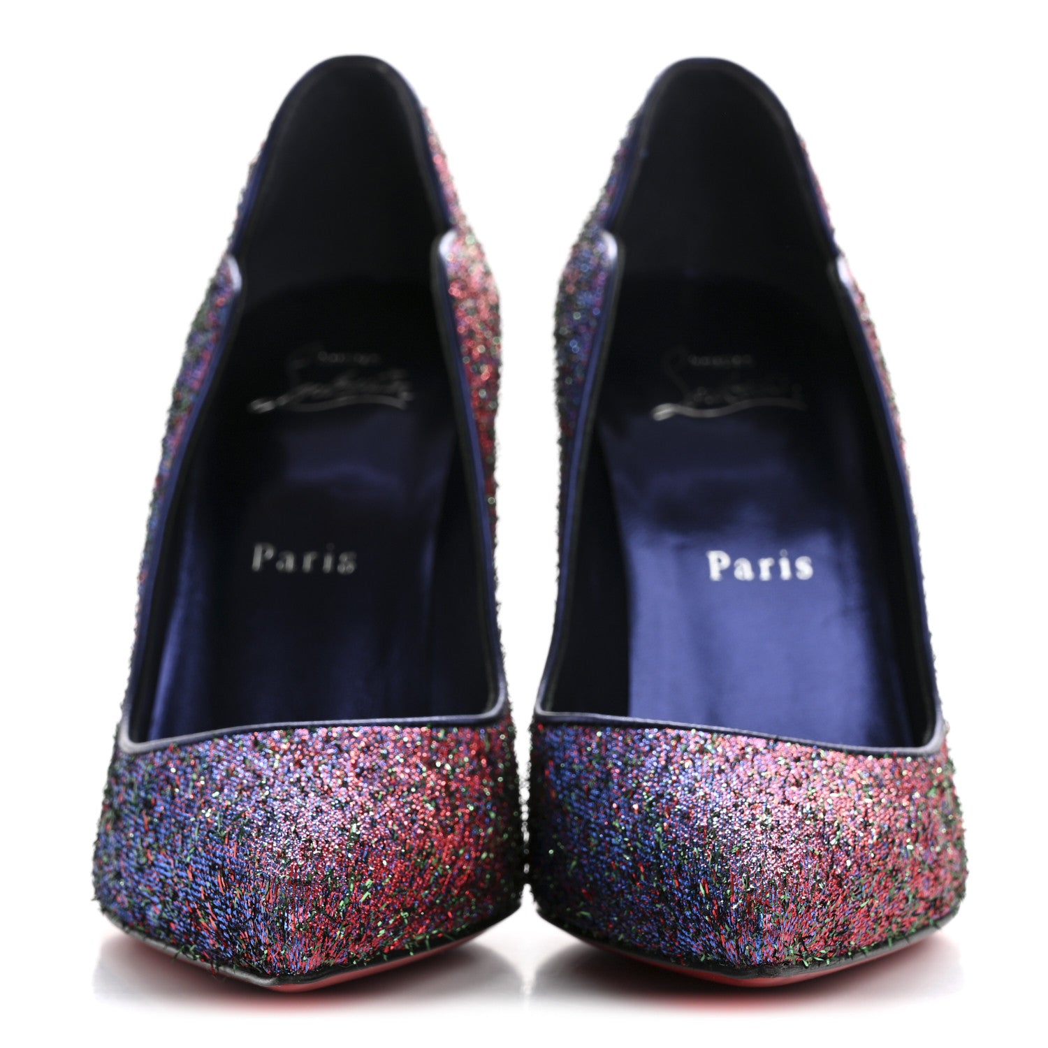 Christian Louboutin Starlight Lurex Hot Chick 100 Pumps 38 Multicolor By Night 3 of 9