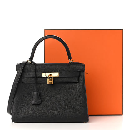 Hermes Togo Kelly Retourne 28 Black 11 of 11