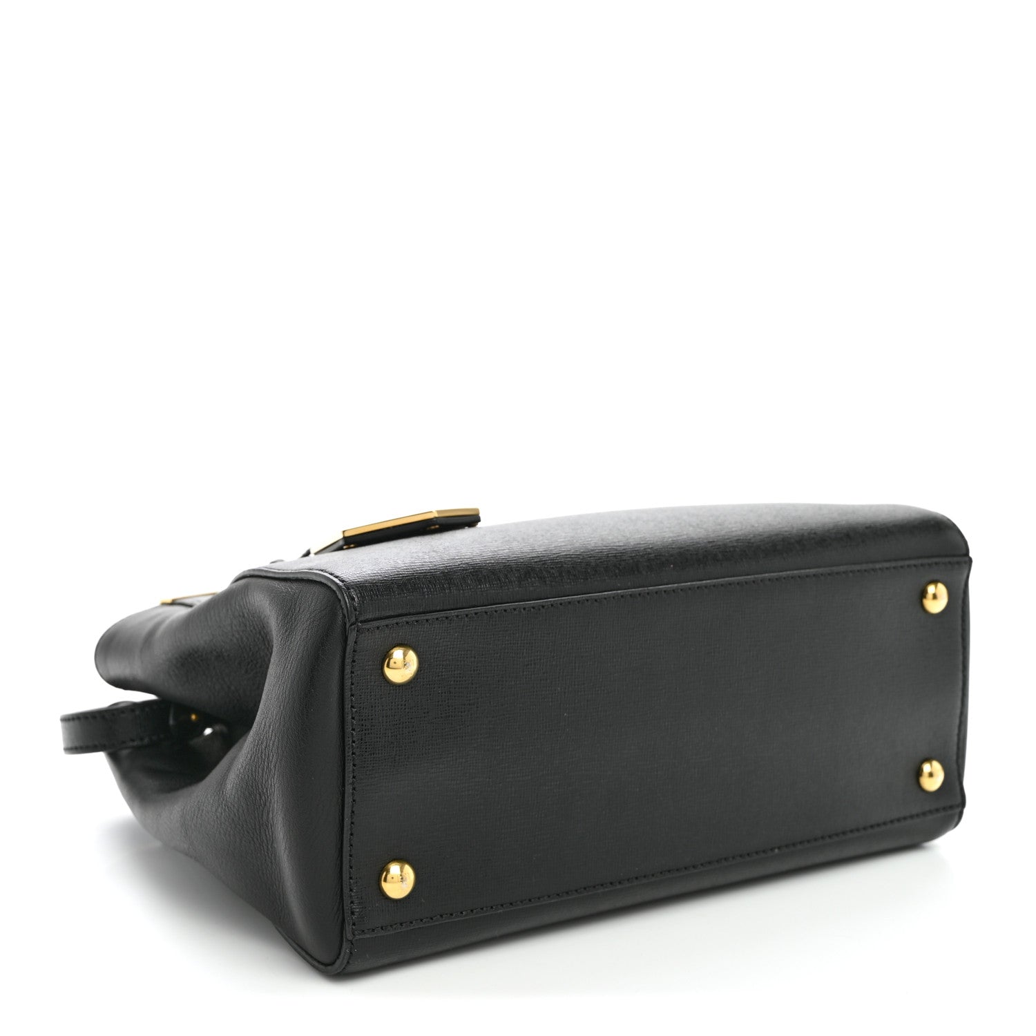 Fendi Vitello Elite Petite 2Jours Tote Black 4 of 10