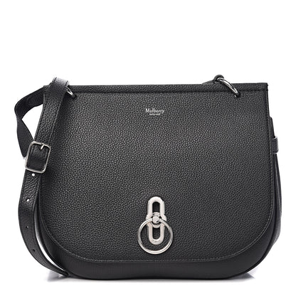 Mulberry Small Classic Grain Amberley Satchel Black 1 of 8