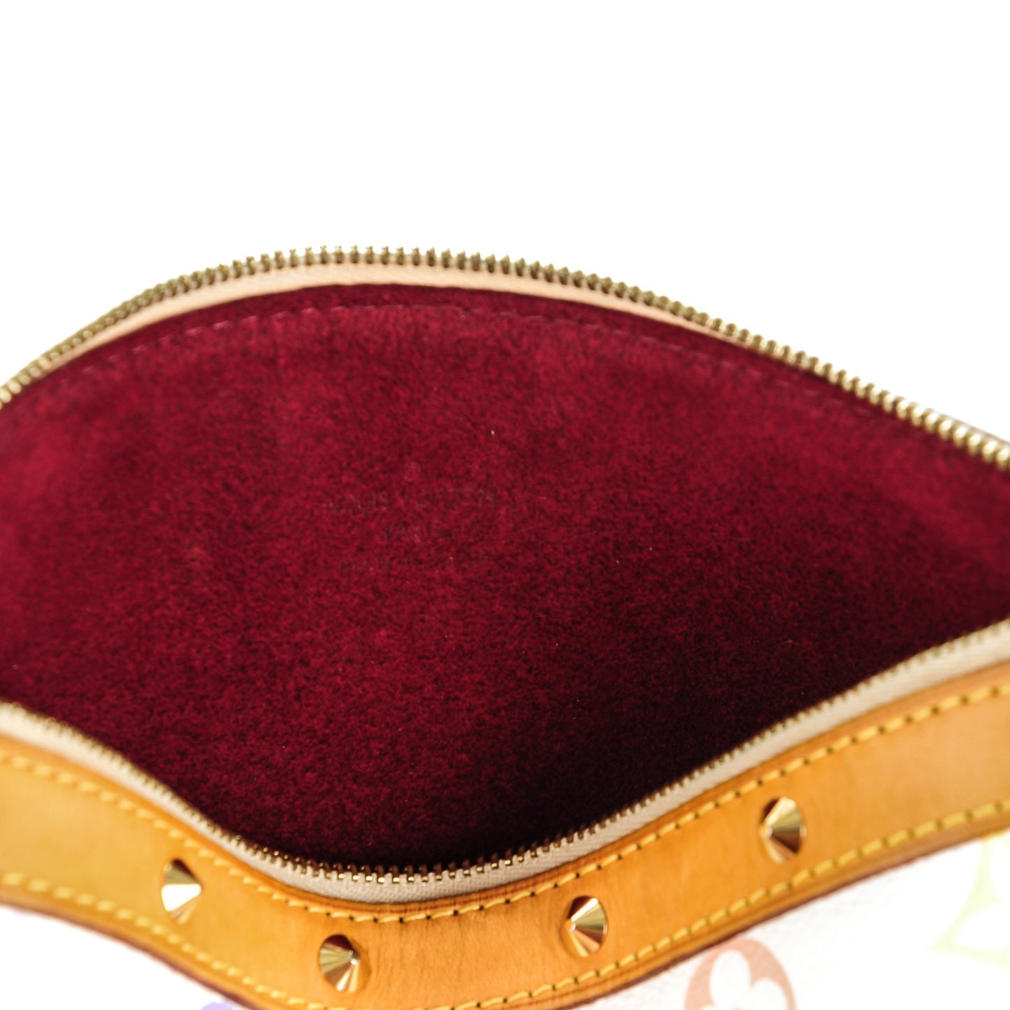 Monogram Multicolor Pochette Accessories White