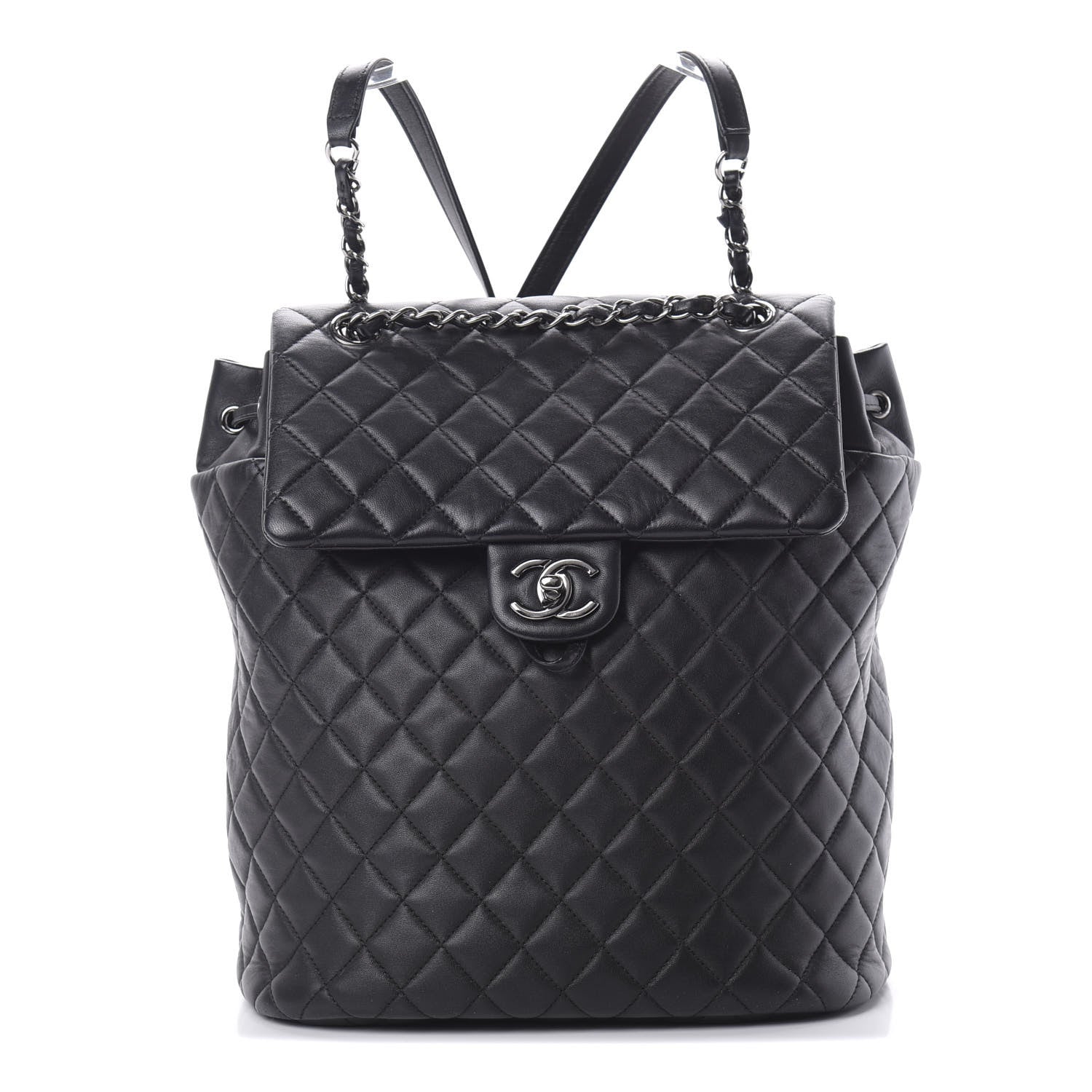 Chanel Calfskin Quilted Large Urban Spirit Backpack Black 1 of 10
