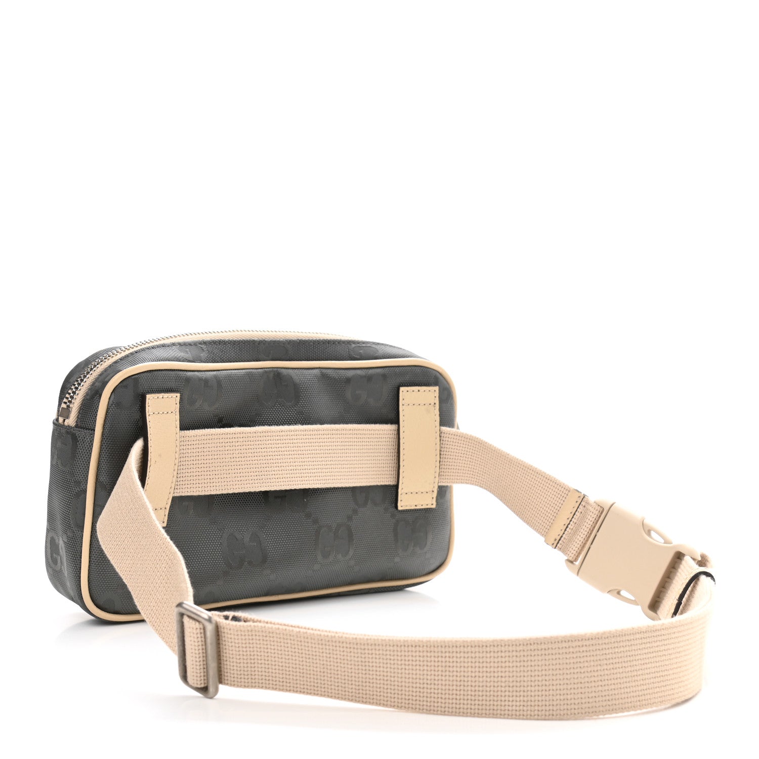 Gucci Econyl Nylon Monogram Off The Grid Belt Bag 95 38 Graphite Grey New Plaster 3 of 11