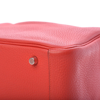 Hermes Taurillon Clemence Lindy 30 Rouge Casaque 14 of 16