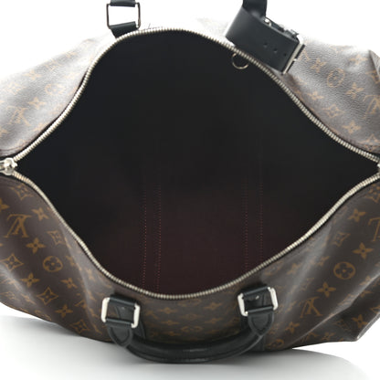 Louis Vuitton Monogram Macassar Keepall Bandouliere 45 5 of 8