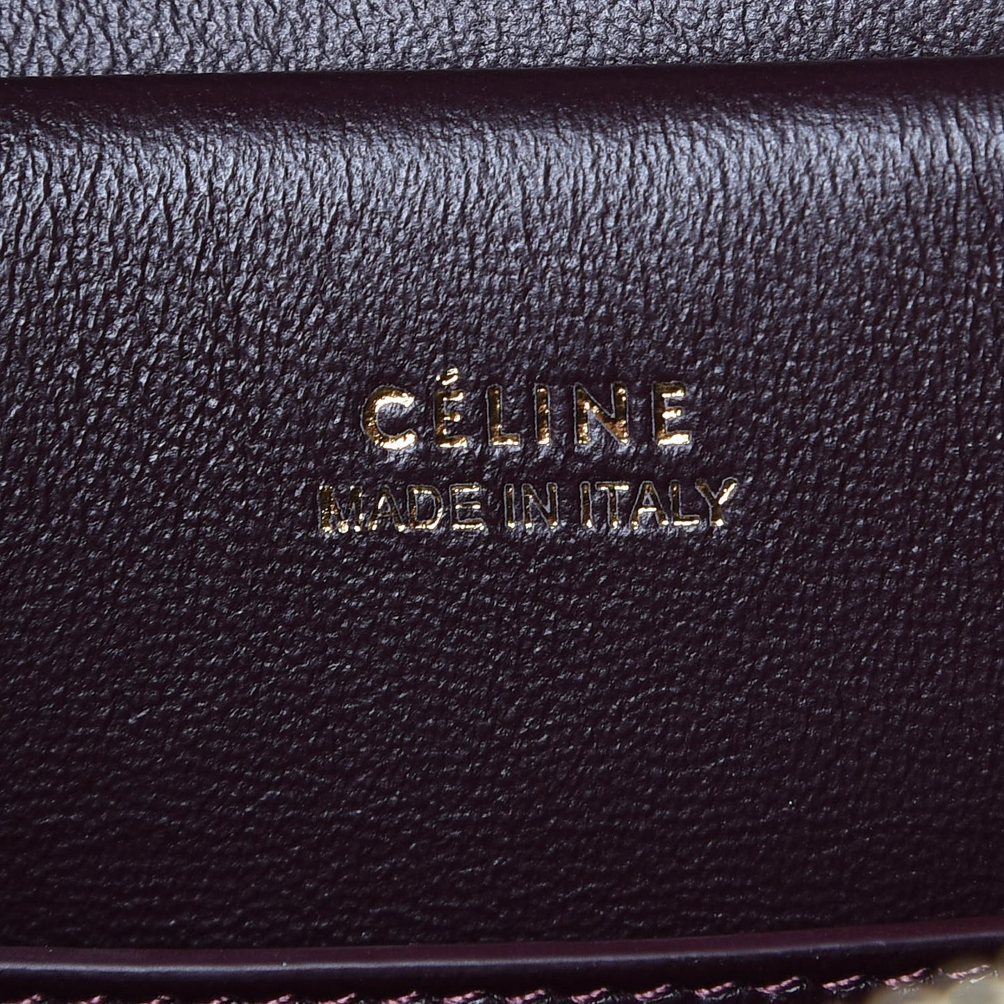 Felt Calfskin Micro Belt Bag Plum