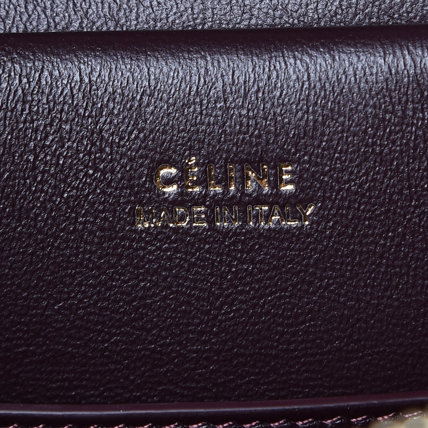 Celine Felt Calfskin Micro Belt Bag Plum 6 of 6