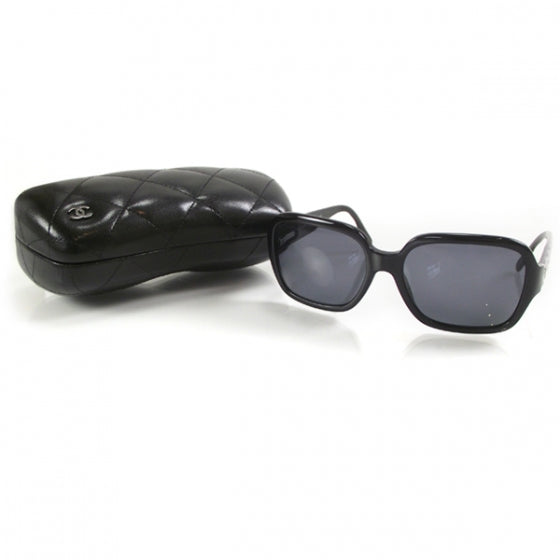 Leather Quilted CC Sunglasses Black 5124 501/87