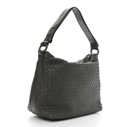 Bottega Veneta Nappa Intrecciato Shoulder Bag Grey 3 of 14