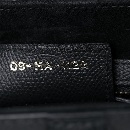 Christian Dior Grained Calfskin Saddle Bag Black 7 of 18