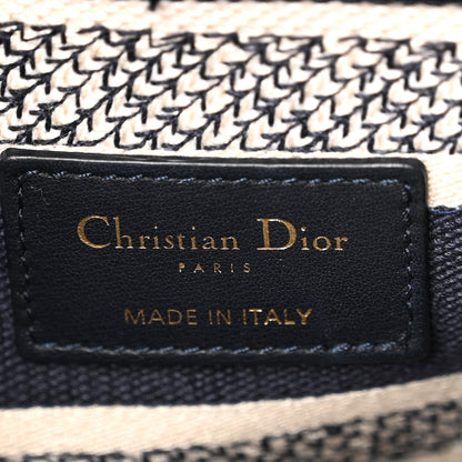 Christian Dior Canvas Medium D-Stripes Lady D-Lite Blue 6 of 10