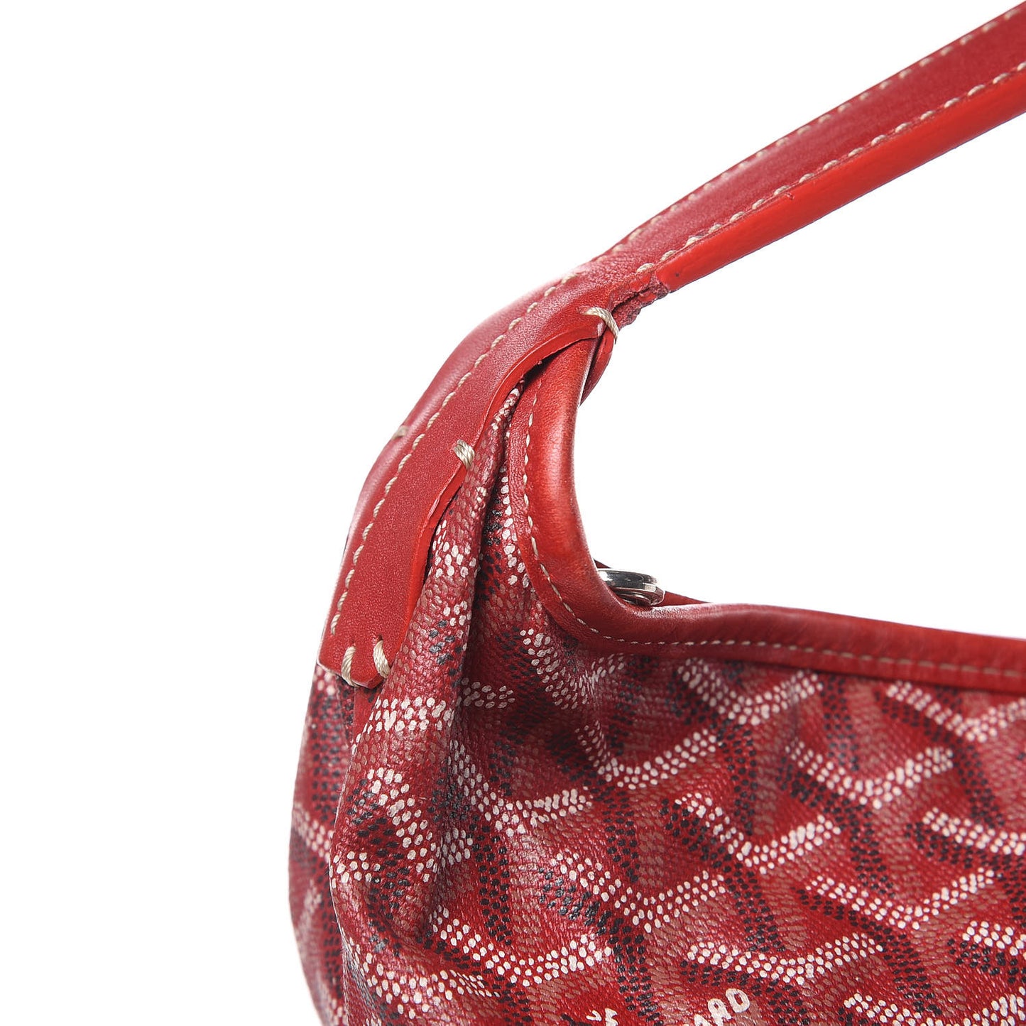 Goyardine Fidji Zip Hobo Red