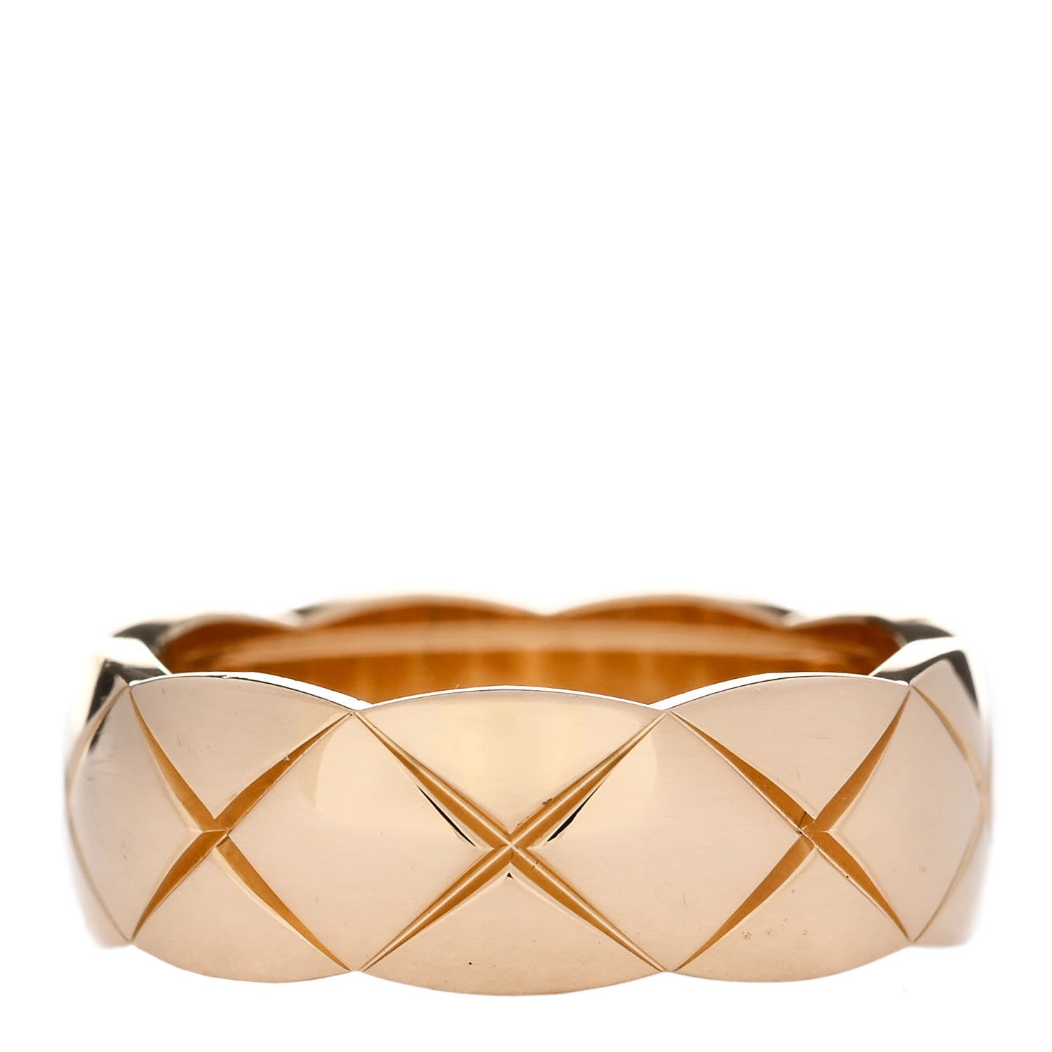 Chanel 18K Yellow Gold Small Coco Crush Ring 53 6.25 3 of 6