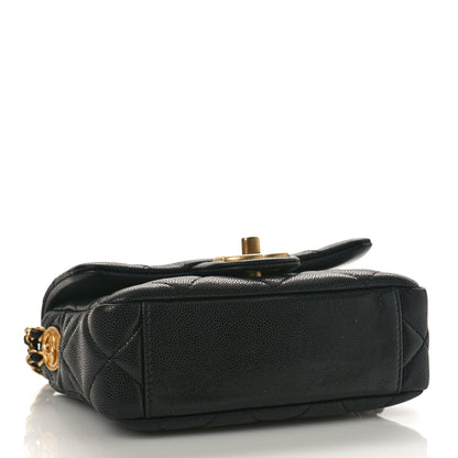 Chanel Caviar Quilted Mini Twist Your Buttons Flap Black 4 of 9