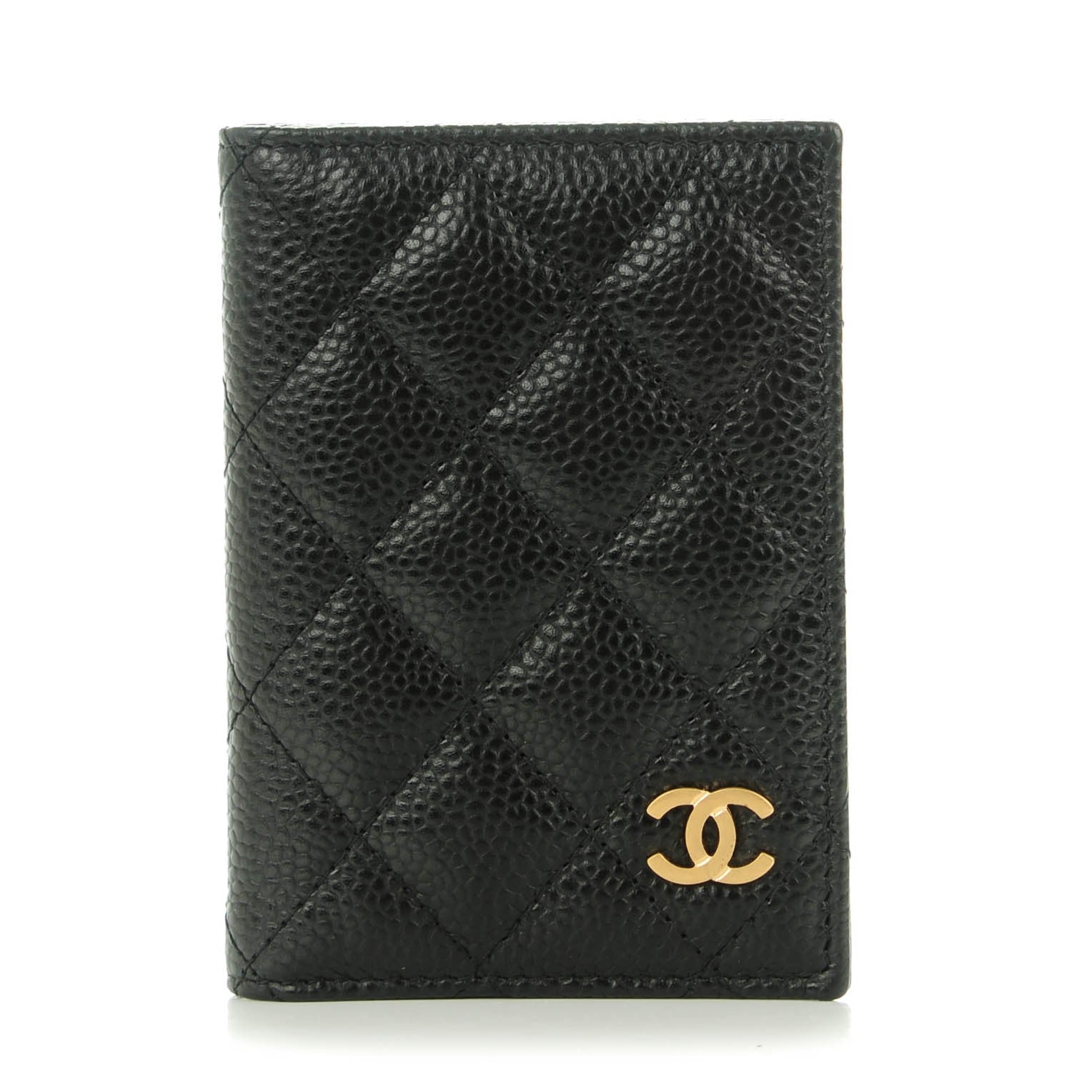 Chanel Caviar Quilted Card Holder Wallet Black 1 of 7