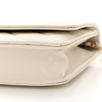 Chanel Caviar Quilted Wallet On Chain WOC White 11 of 11