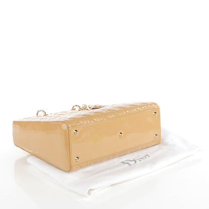 Christian Dior Patent Cannage Large Lady Dior Beige 4 of 7