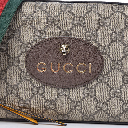 Gucci GG Supreme Monogram Web Neo Vintage Shoulder Bag Beige New Acero Crop 10 of 10