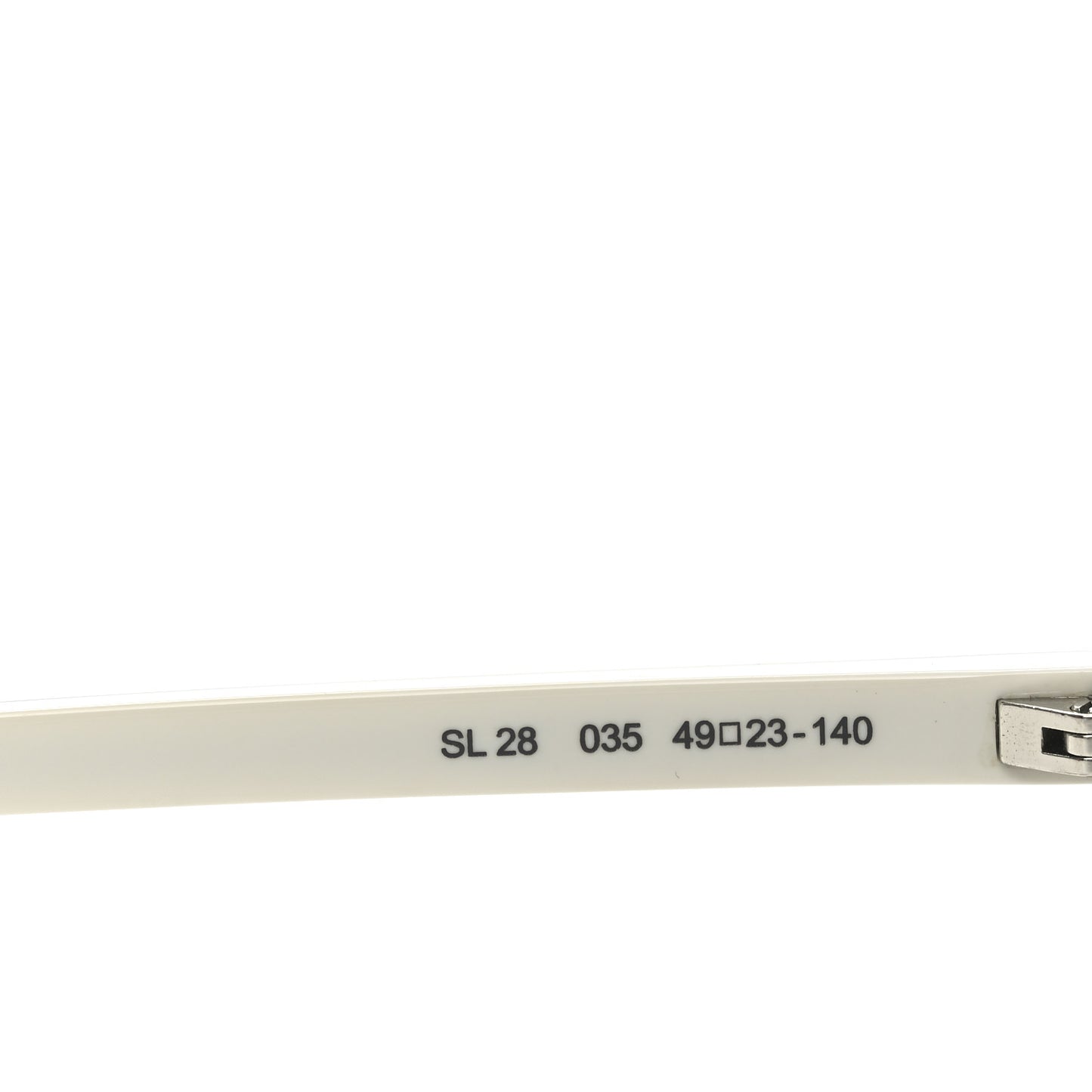 Acetate Sunglasses SL 28 White Black