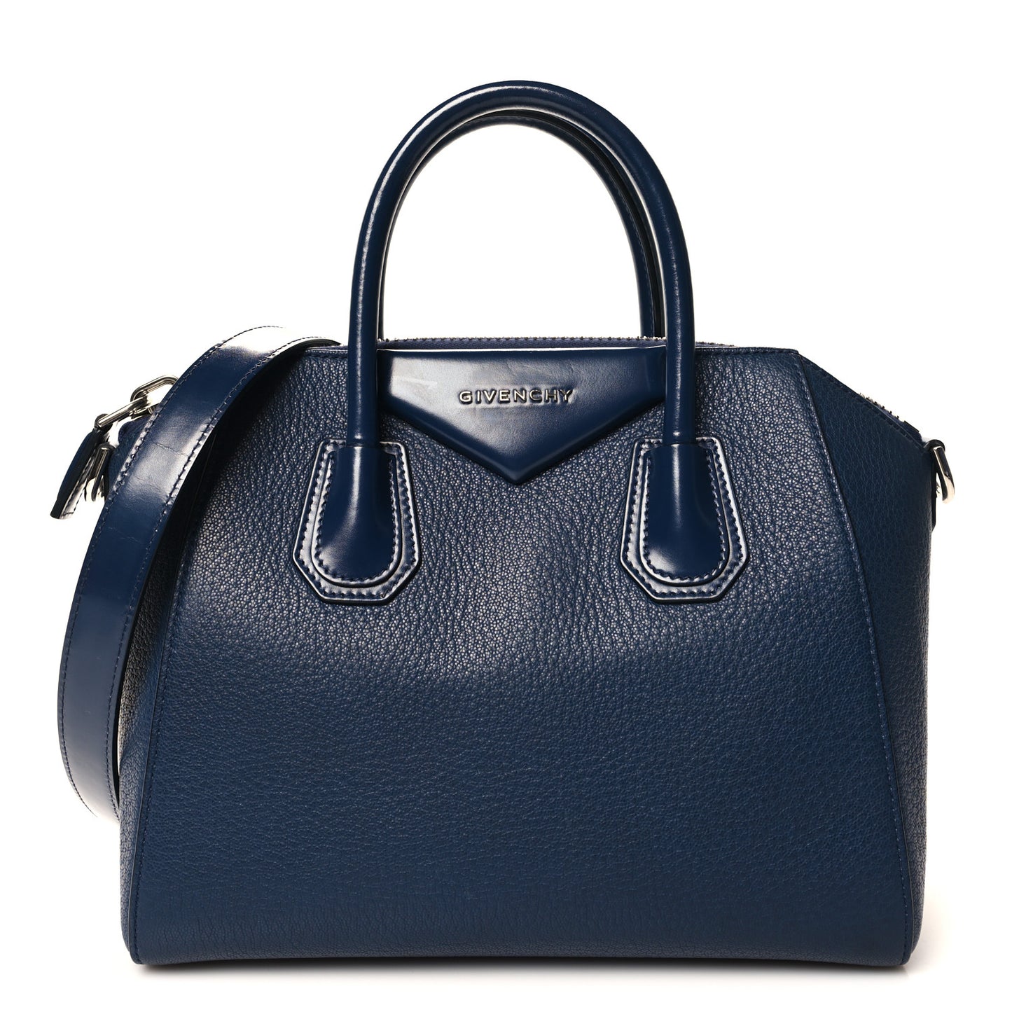 Sugar Goatskin Small Antigona Navy