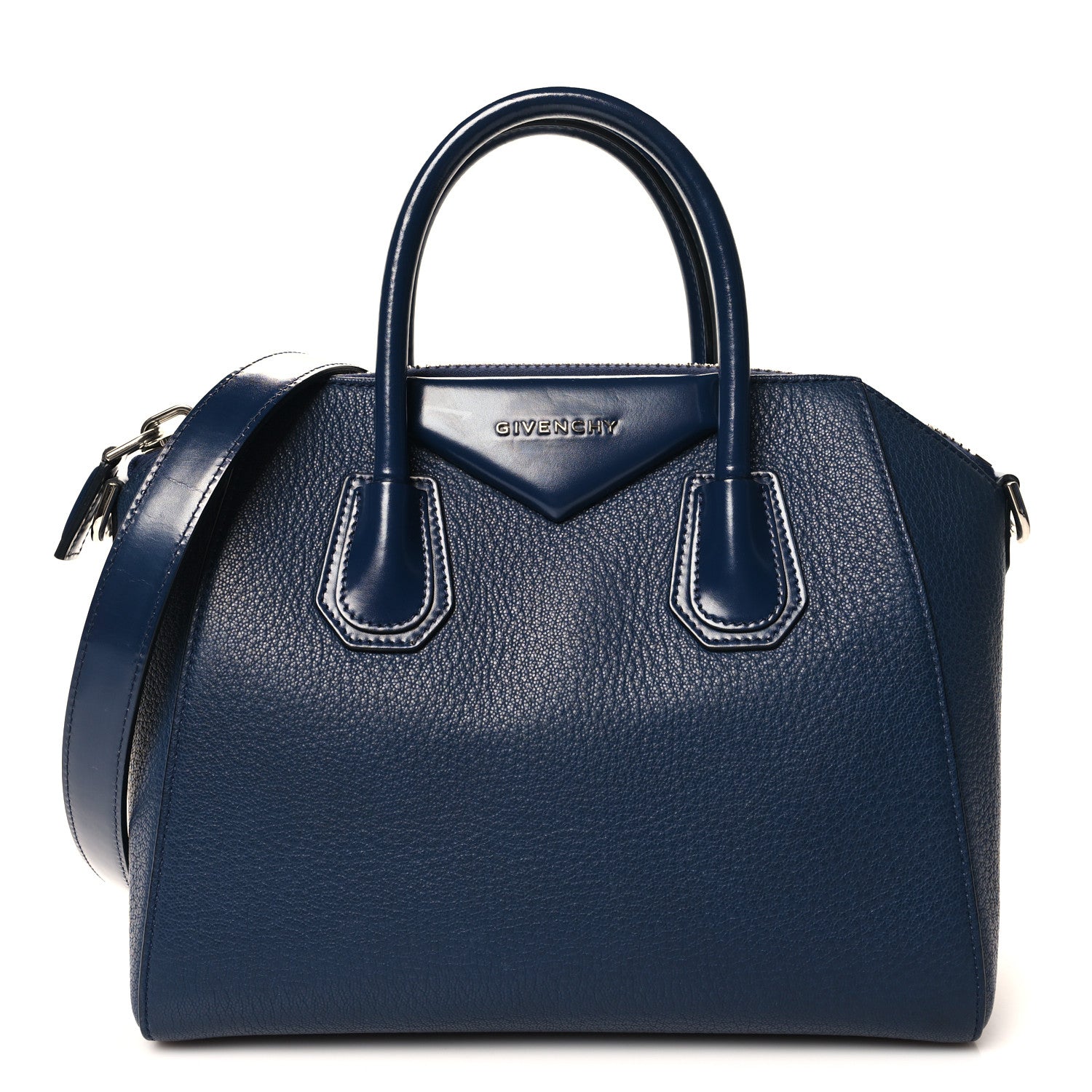 Givenchy Sugar Goatskin Small Antigona Navy 1 of 12